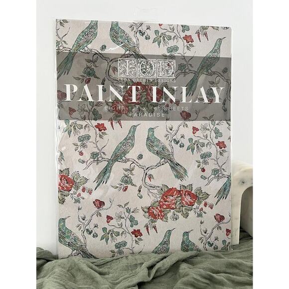 Paradise IOD Paint Inlay - Eight 12" x 16" Sheets - Picture 1 of 3